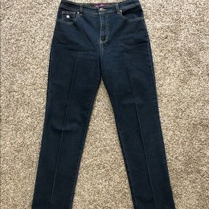 GLORIA VANDERBILT Dark Wash Amanda High Waisted